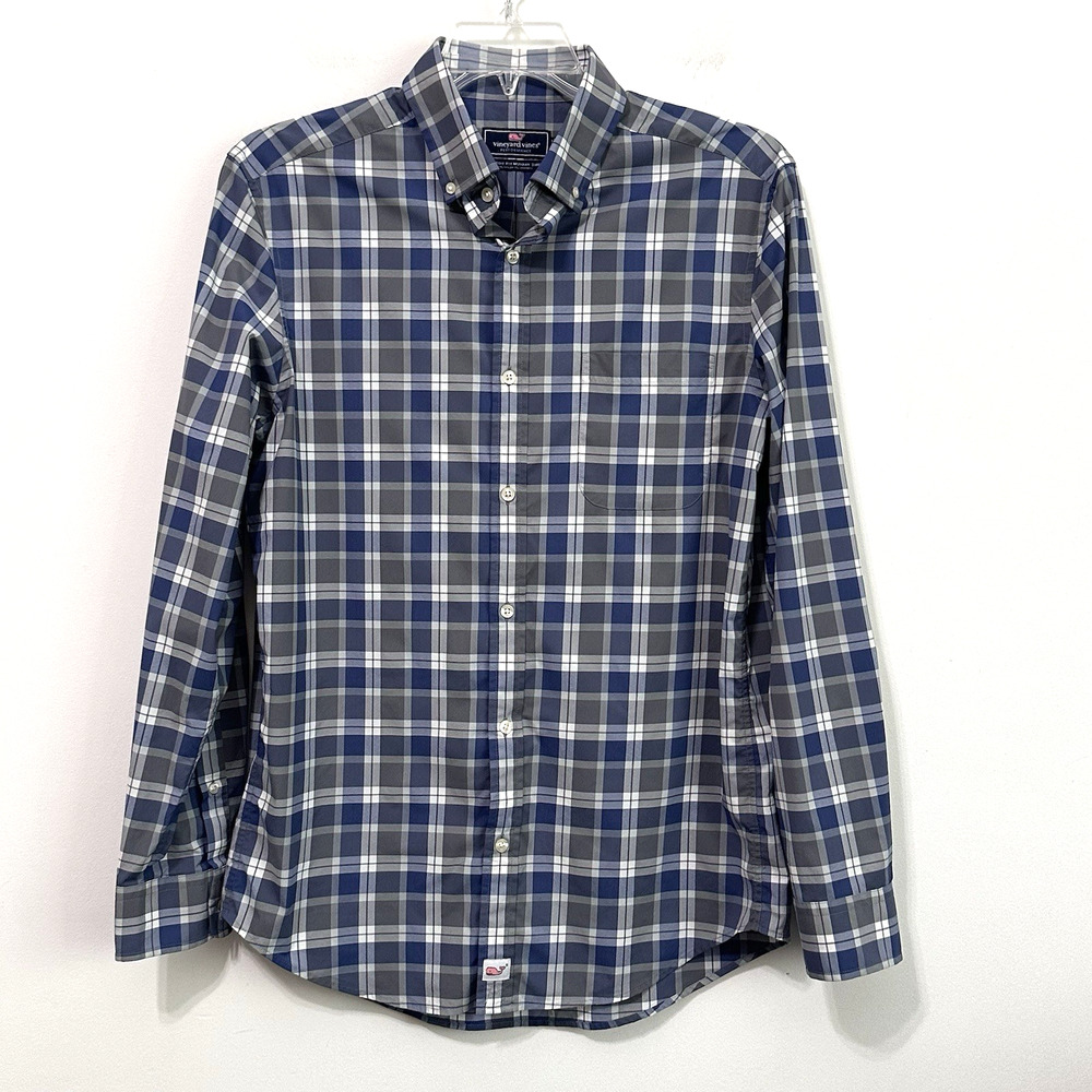 Vineyard Vines Mens Shirt M Classic Fit Murray Button Down Shirt Performance